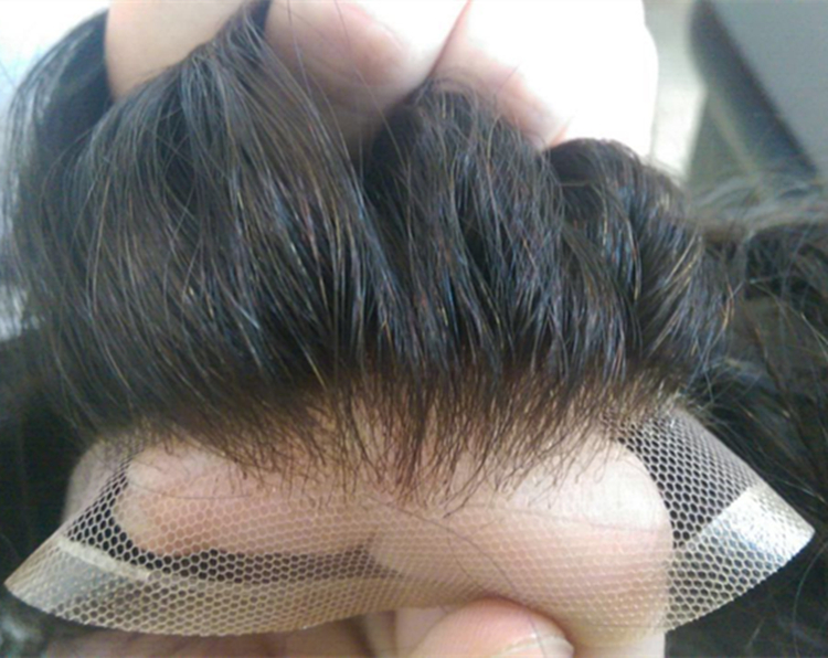 Mono With NPU Toupee For Men Large Stock Human Hair Piece Replacement  LM380